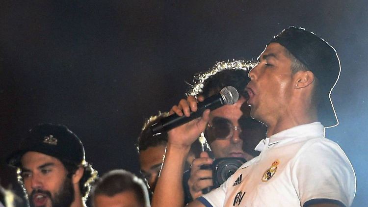 Cristiano Ronaldo hatte nach dem Titelgewinn das Sagen.
