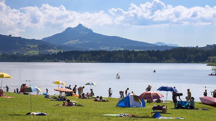 Die Badesaison ist eröffnet.