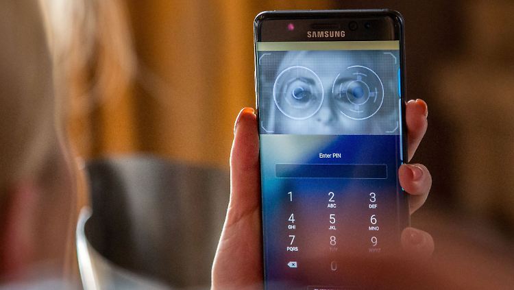 Eingeführt mit dem Galaxy Note 7: Samsungs Iris-Scanner soll besonders sicher sein.