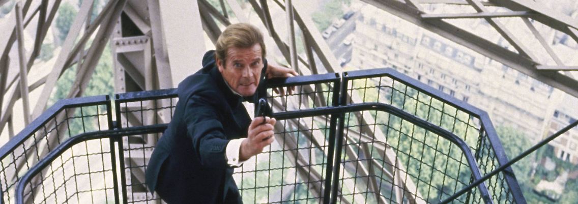 Roger Moore im 007-Einsatz, in diesem Fall in seinem letzten Bond-Film "Im Angesicht des Todes".