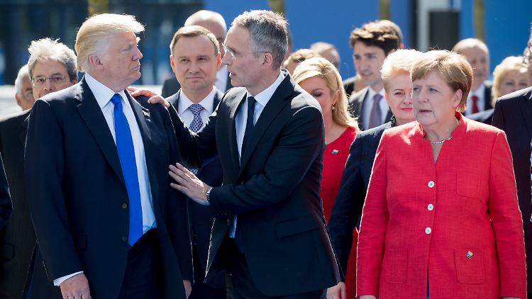 Donald Trump hatte Nato-Generalsekretär Jens Stoltenberg und den Mitgliedern der Allianz deutliche Worte überbracht.