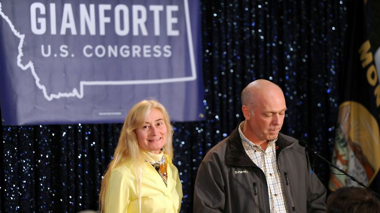 Greg Gianforte wird künftig häufiger unterwegs sein. Seine Frau Susan ahnt es wohl.