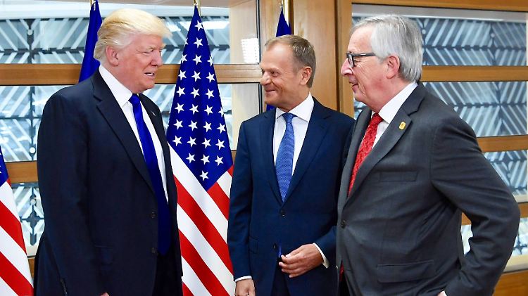 Die "bösen Deutschen"? Hat US-Präsident Trump das wirklich gegenüber EU-Ratspräsident Tusk und Kommissionschef Juncker gesagt? Wohl eher nicht.