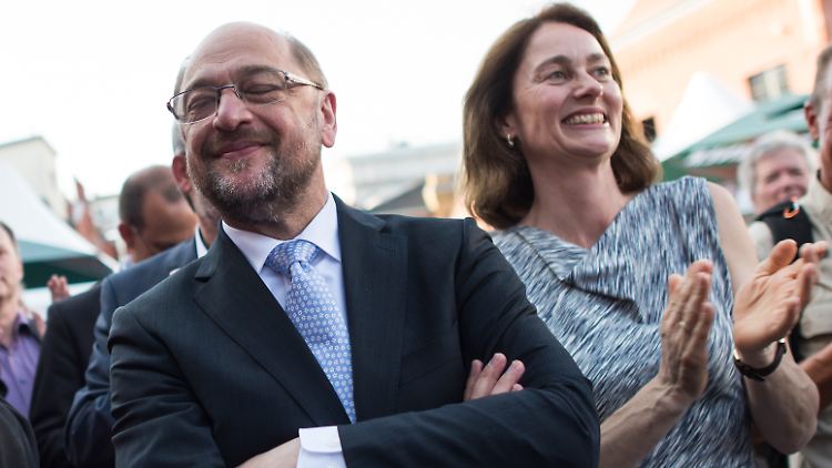 Neues Glück mit neuem Wahlkampfmanager: Martin Schulz und die scheidende Generalsekretärin Katarina Barley.