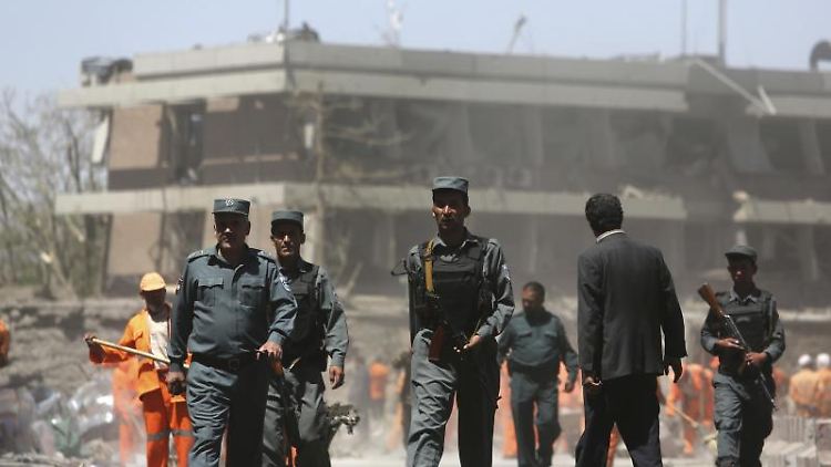 Was von der deutschen Botschaft in Kabul übrig blieb. 