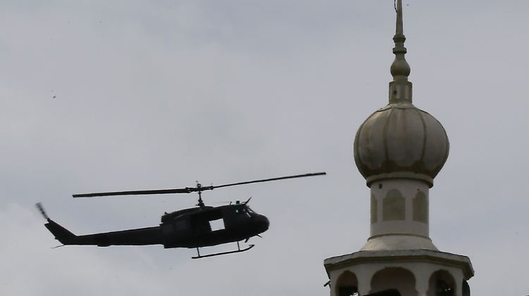 Die philippinische Stadt Marawi wird von Luftangriffen erschüttert. 