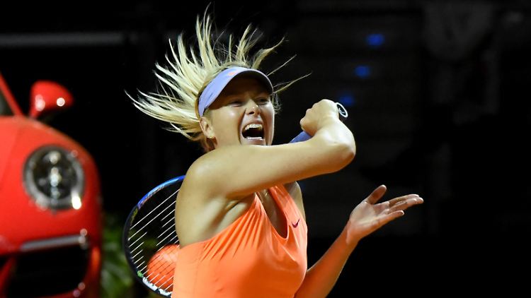 Unkontrolliert: Maria Scharapowa in Stuttgart.