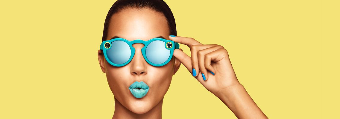 Die erste Version der Kamera-Brille gab es auch in der Sommer-Edition mit UV-Schutz.