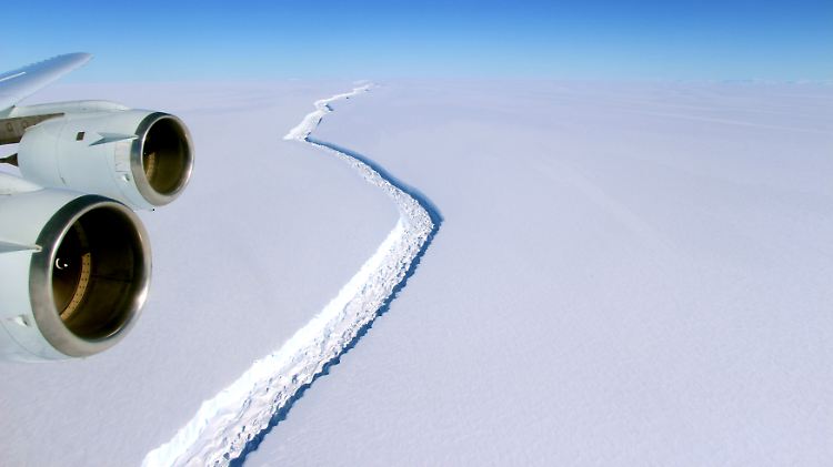 Der Riss in Larsen C ist enorm angewachsen. (Aufnahme vom November 2016)