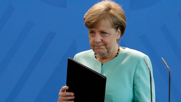 Kurz und nüchtern war Merkels Auftritt - aber deutlich in der Sache.