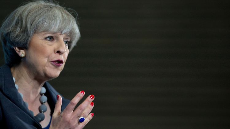 Erst seit Juli 2016 Premierministerin: Theresa May.