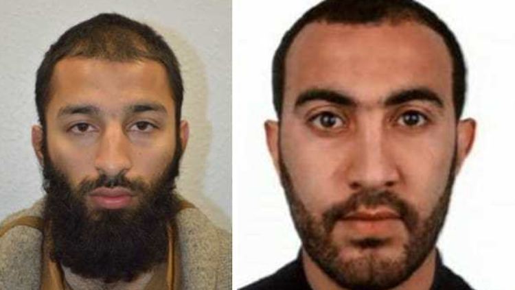 Die Polizei gibt die Namen zweiter mutmaßlicher Attentäter bekannt: Khuram Shazad Butt (l.) und Rachid Redouane.
