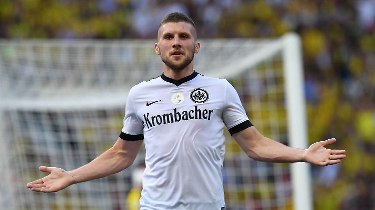 Ante Rebic schoss das letzte Saisontor der Frankfurter, das zwischenzeitliche 1:1 im Pokalfinale gegen Borussia Dortmund.