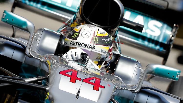 Hamilton bei seiner Aufholjagd in Monaco.