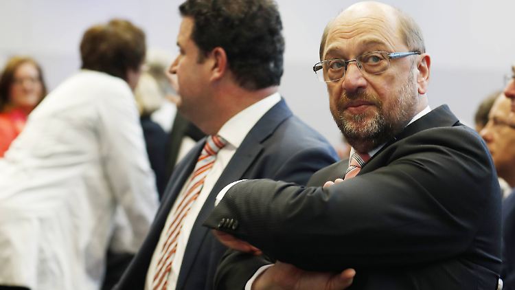 Martin Schulz und sein neuer Generalsekretär Hubertus Heil.