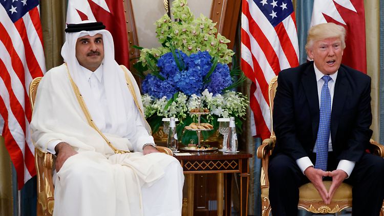 Erst im Mai hatte US-Präsident Trump in Riad den Emir von Katar, Scheich Tamim bin Hamad Al Thani, getroffen.