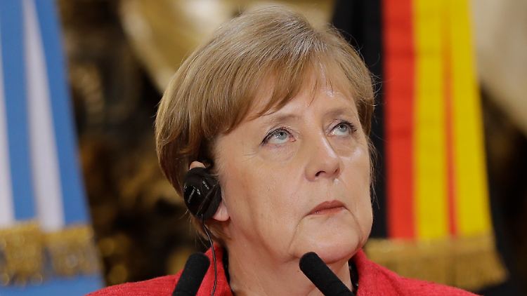 Angela Merkel zu Besuch in Buenos Aires.