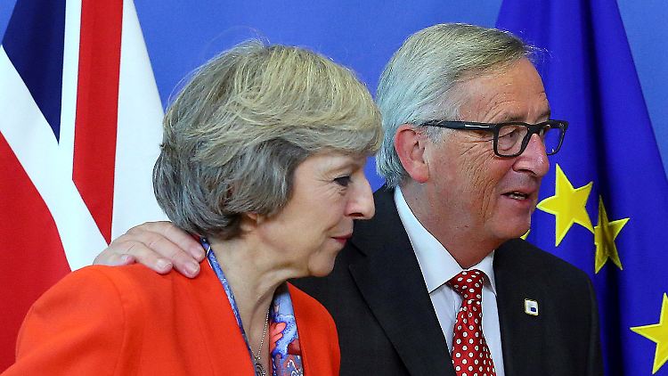 May und Juncker haben schon erste Brexit-Gespräche geführt.