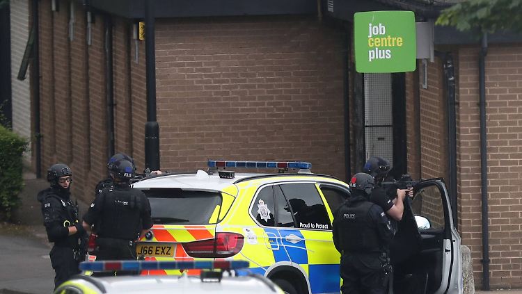 In diesem Jobcenter in Newcastle hielt ein bewaffneter Mann Geiseln.
