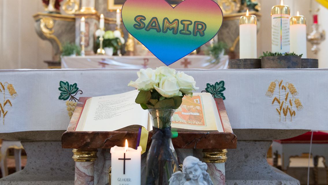 Gedenken an den getöteten Samir