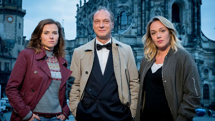 Das Dresdner Ermittler-Trio Gorniak, Schnabel und Sieland.