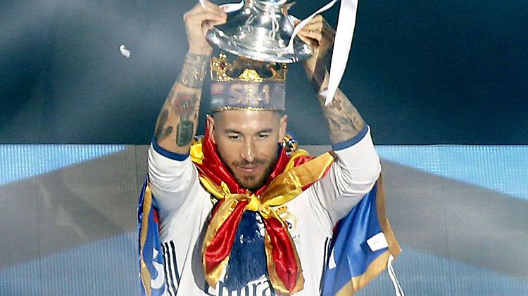 Heute ein König: Sergio Ramos, Real Madrids Kapitän - und Gewinner der Champions League.