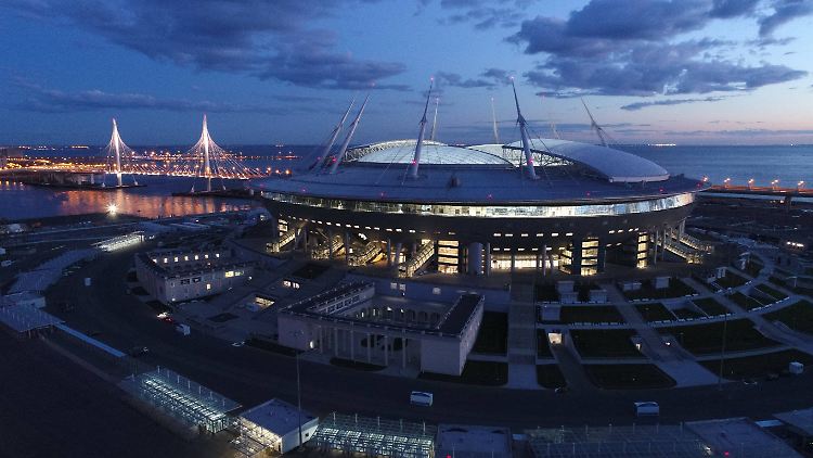 Das Stadion in St. Petersburg wurde extra für die Weltmeisterschaft neu gebaut.