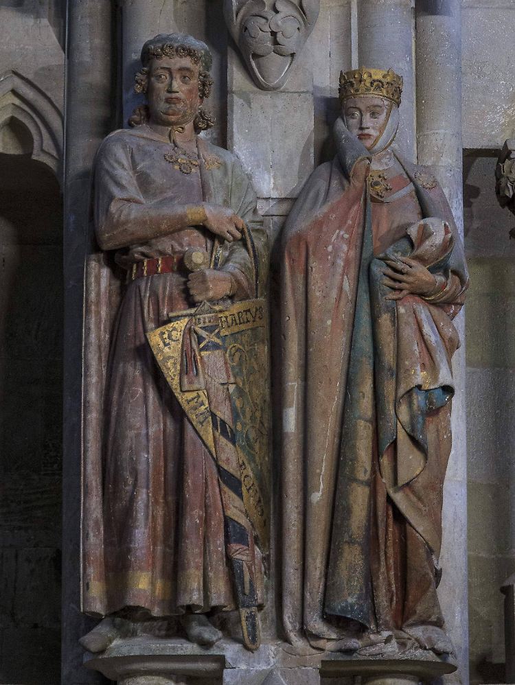 Uta von Naumburg gilt als schönste Frau des Mittelalters. Ihre Stifterfigur ist im Westchor des Naumburger Doms zu finden.
