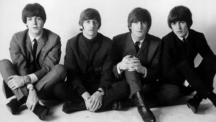 The Beatles in den Sechzigern. Paul McCartney, Ringo Starr, John Lennon und George Harrison (v.l.)