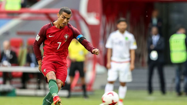 Erst in die Mauer, dann an die Latte: Für Ronaldo lief es gegen Mexiko nur so semi.