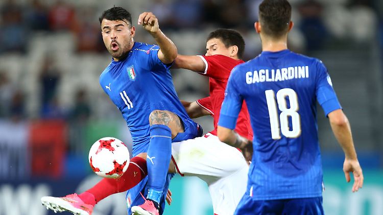 Andrea Petagna besiegelte den Auftaktsieg seiner itlaienischen U21 gegen Dänemark bei der EM in Polen.