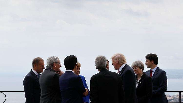 Beim G7-Gipfel in Taormina hatten sich die Staatschefs nicht auf einen Konsens beim Klima einigen können.