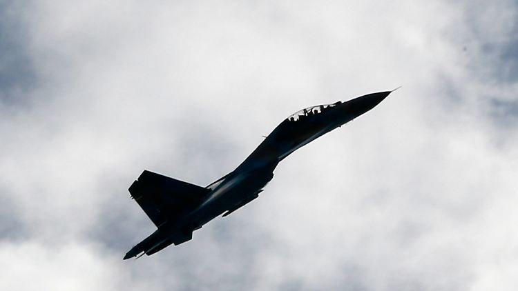 Russischer Kampfjet vom Typ SU-27