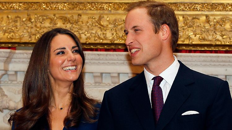 Das wird ein Fest! Prinz William und Kate Middleton.