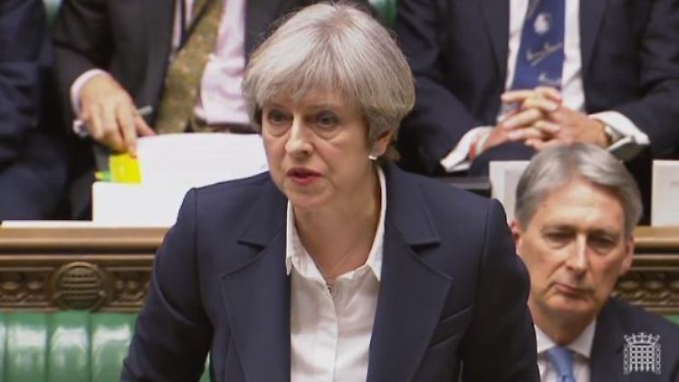 Theresa May bei einer Rede vor dem britischen Unterhaus (Archivbild).