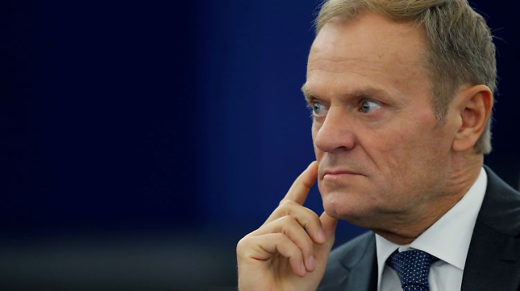 Schwierige Zeiten für die EU: Ratspräsident Tusk beim Gipfel in Straßburg im Oktober 2016.