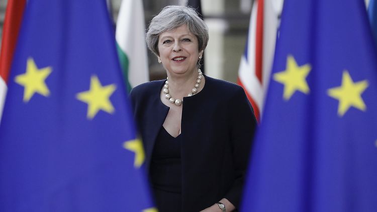 Theresa May beim EU-Gipfel in Brüssel.