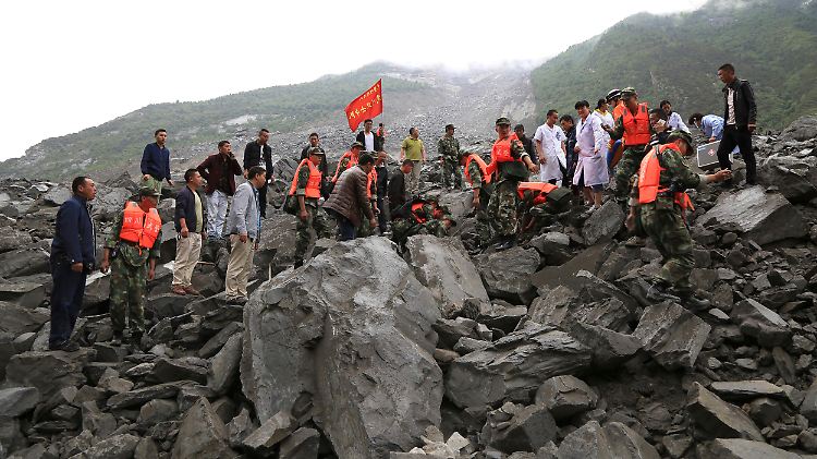 Vom Dorf ist nichts mehr zu sehen.
