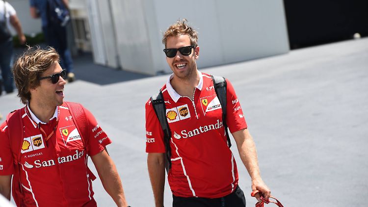 Never change a winning team: Vettel signalisiert, bei Ferrari bleiben zu wollen - läuft schließlich auch richtig gut.
