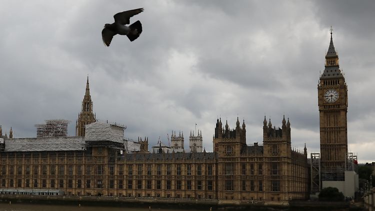 Der Westminster Palace, Sitz der beiden Häuser des britischen Parlaments.