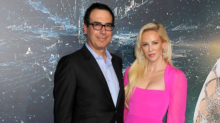 Nicht nur in der Politik, sondern auch auf dem roten Teppich anzutreffen: Steven Mnuchin und Louise Linton.
