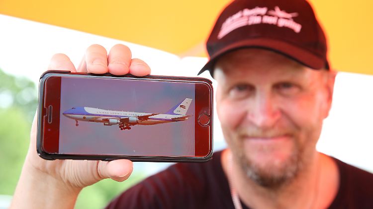 Trumps Air Force One ist nur eines der begehrten Fotomotive von Planespotter Kai Block.