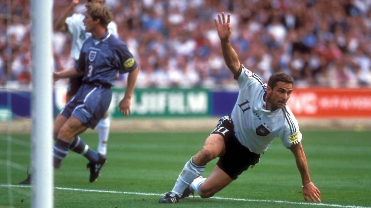 England-Schreck: Stefan Kuntz erzielte 1996 zwei Tore im Halbfinale gegen die gastgebenden "Three Lions".