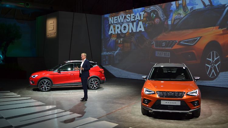 Vor 250 internationalen Journalisten präsentierte Entwicklungschef Matthias Rabe den neuen Seat Arona.