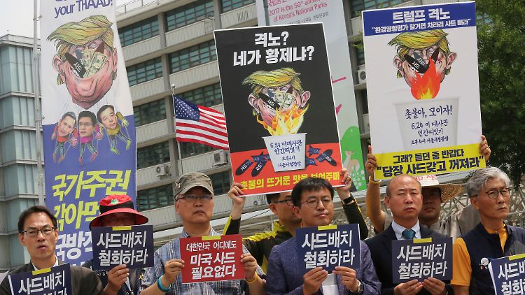 Auch in Südkorea sind Trump und sein Nordkorea-Kurs alles andere als unumstritten.