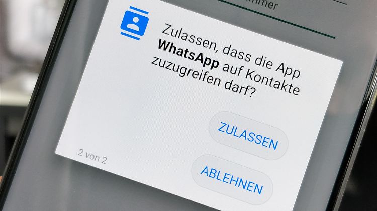 Wer Whatsapp nutzen möchte, muss dem Dienst seine Kontakte übermitteln.