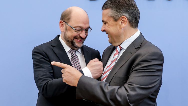 Wittern ihre Chance: SPD-Kanzlerkandidat Schulz und Vizekanzler Gabriel.