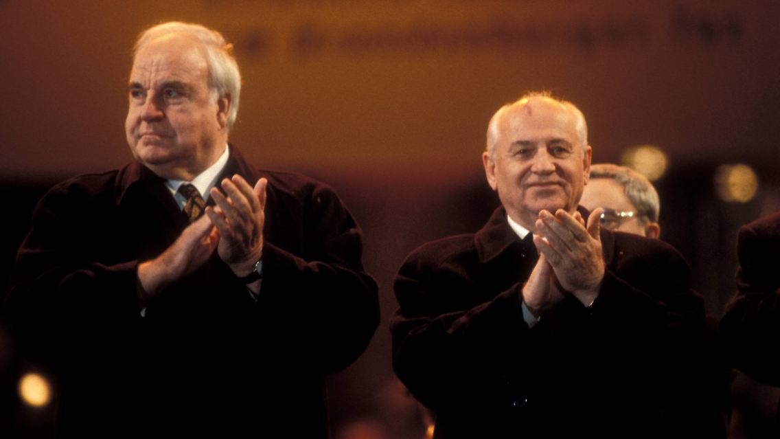 Helmut Kohl und Michail Gorbatschow.