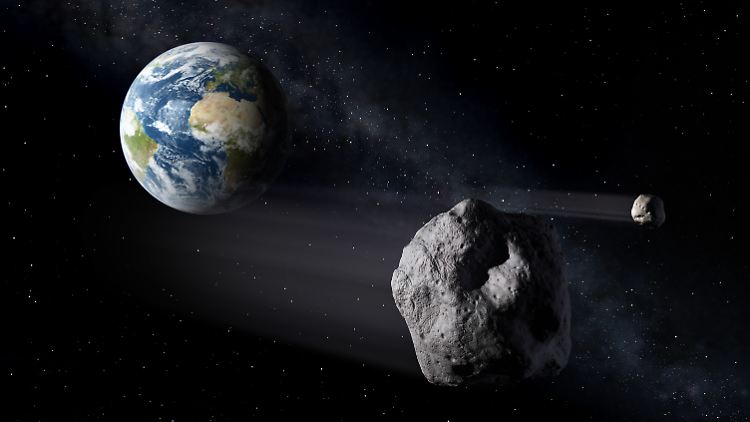 Durchschnittlich alle 100.000 Jahre trifft ein Asteroid von 400 Metern Durchmesser auf die Erde.
