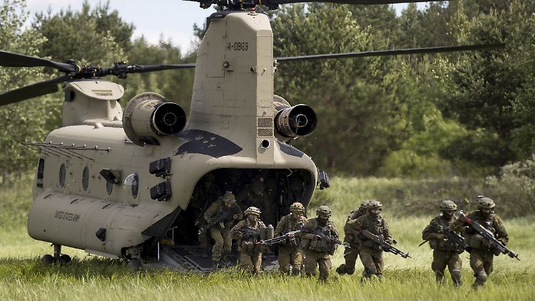 Litauische Soldaten bei der Nato-Übung "Iron Wolf 2017" im Juni in Litauen.
